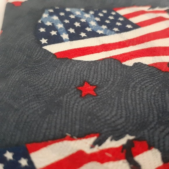 RM Style "USA with Flag" Silk Neck Tie Vintage 1999 Ralph Martin & Co 32629 Rare - Picture 3 of 10